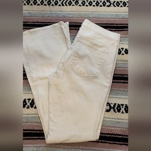 Ann Taylor Cream Flare & Wide Leg Jeans